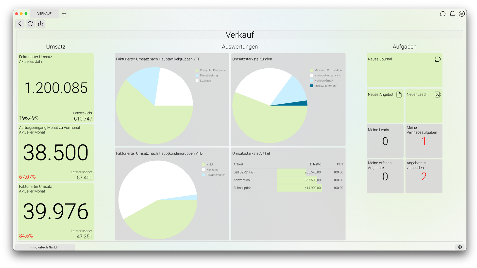 Munixo ERP System Screenshot 2
