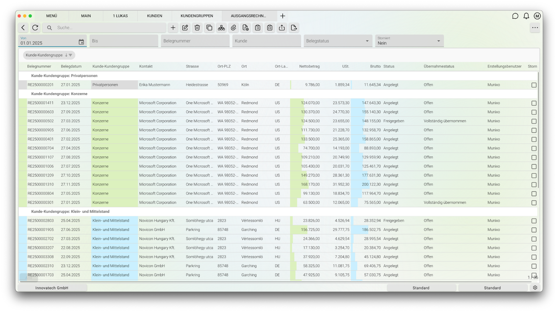 Munixo ERP System Screenshot 4