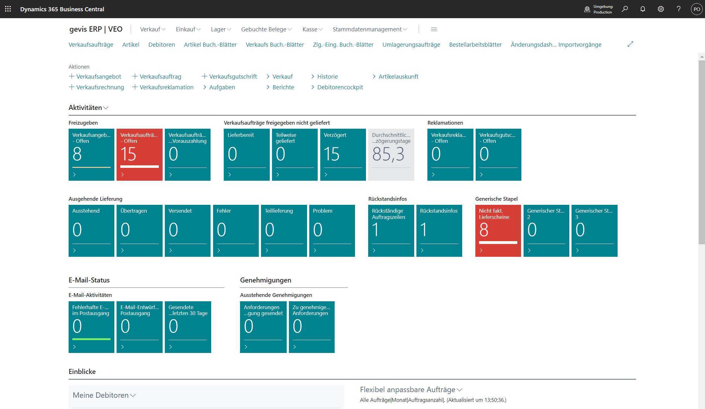 gevis ERP Screenshot 1