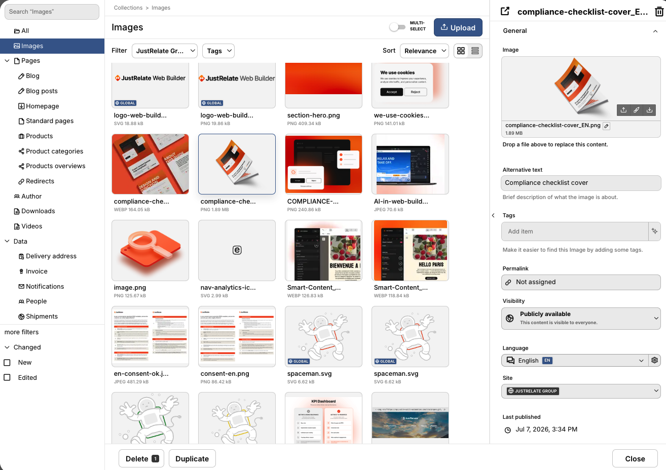 JustRelate Web Builder Screenshot 3