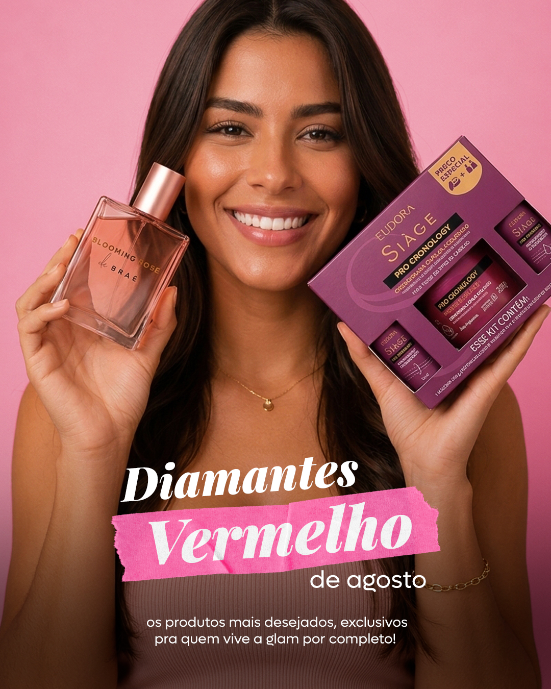Diamante Vermelho de agosto: os produtos exclusivos que chegam pra você