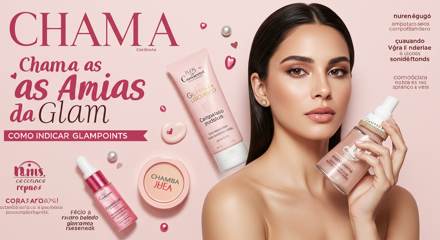 Chama as amigas da glam: como indicar e ganhar brindes e glampoints