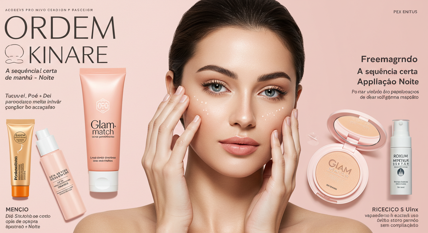 Ordem do skincare: a sequência certa de aplicação manhã e noite