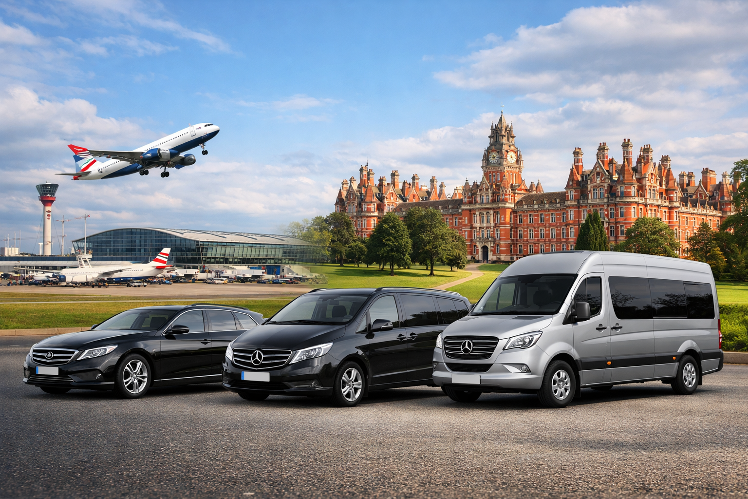 Reliable Heathrow to Royal Holloway University Transfers