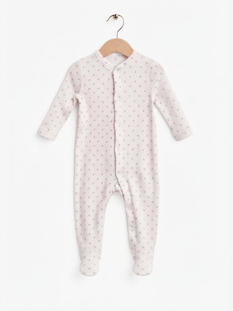 Sleep Suit (Pink Dots)