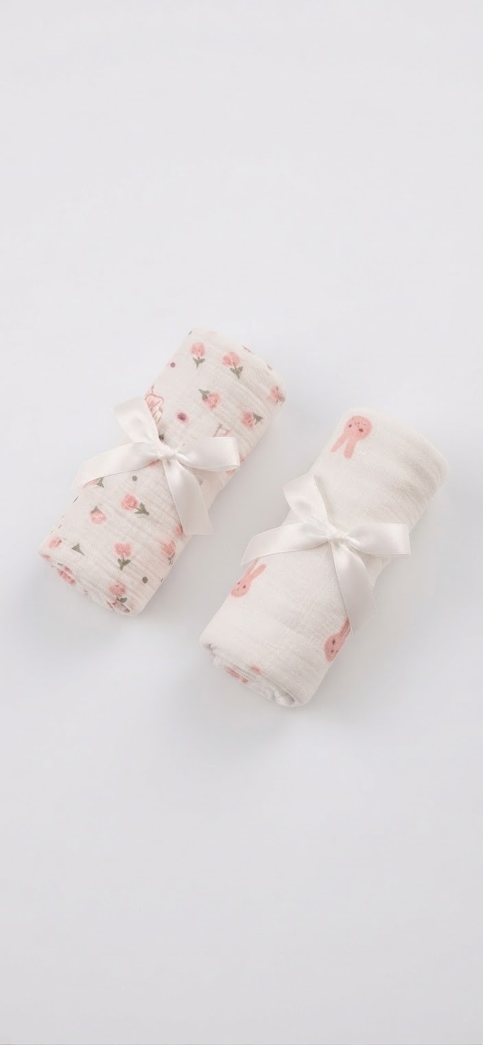 Muslin Baby Swaddling Cloth - 1 pcs