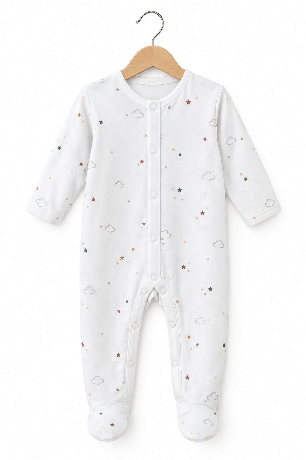 Sleep Suit (White Cloud)