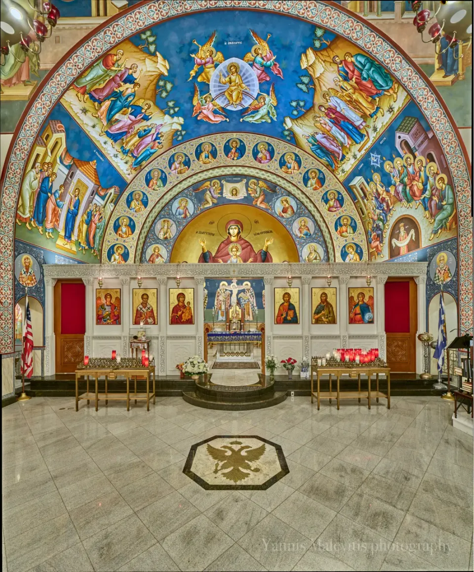 The altar of St. Nicholas Church
