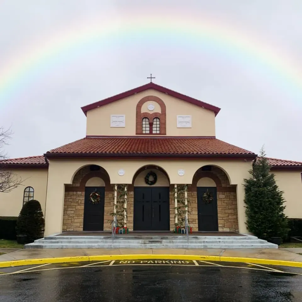 Rainbow over St. Nicholas Church