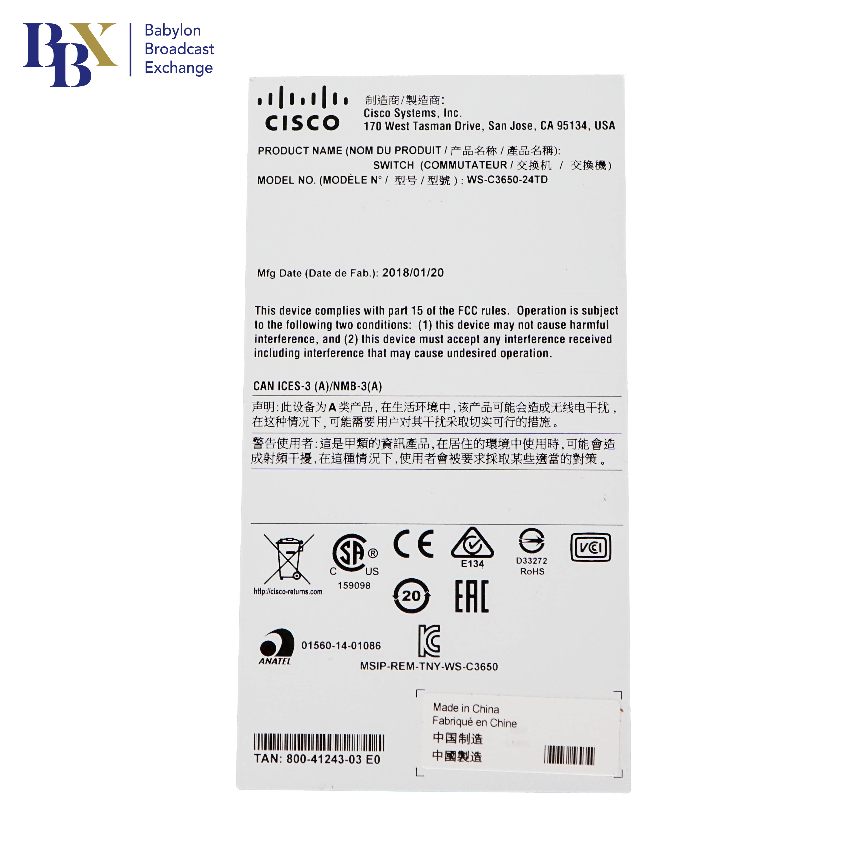 Switch Cisco 24 Port