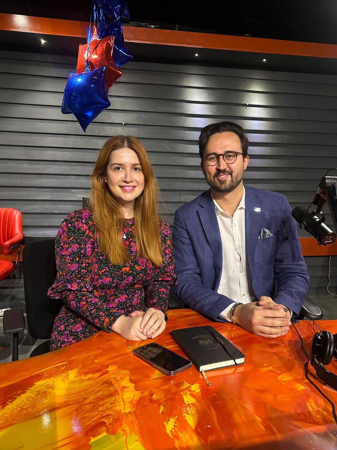 Hanar and James from the UK Consulate