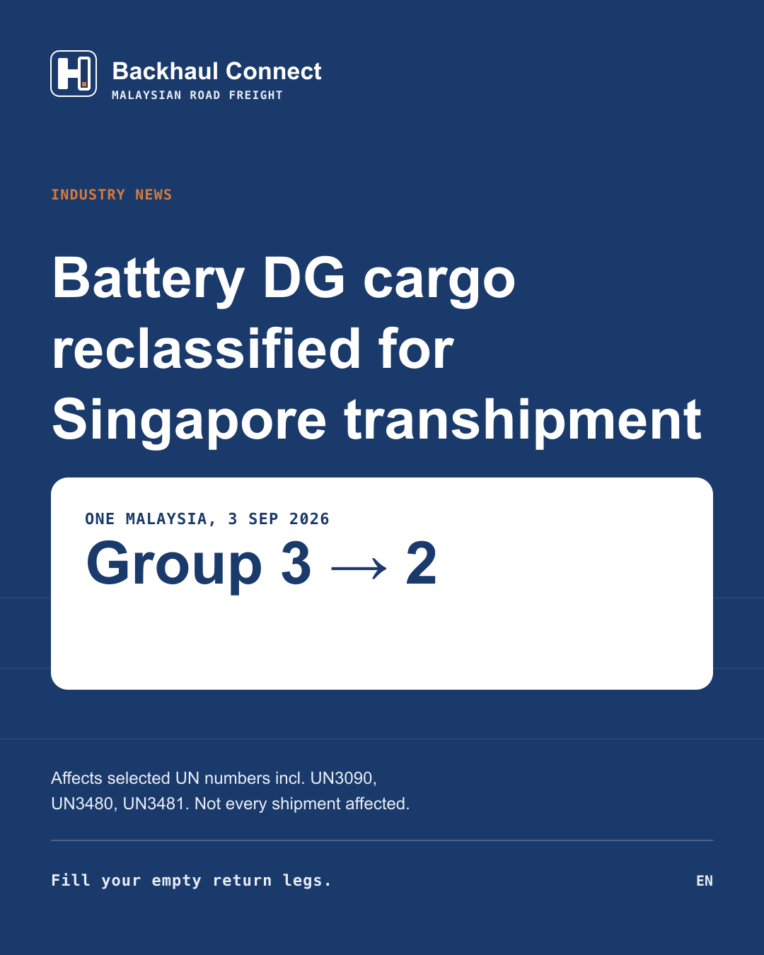 New PSA classification and monitoring rules affect battery DG containers transhipping through Singapore
