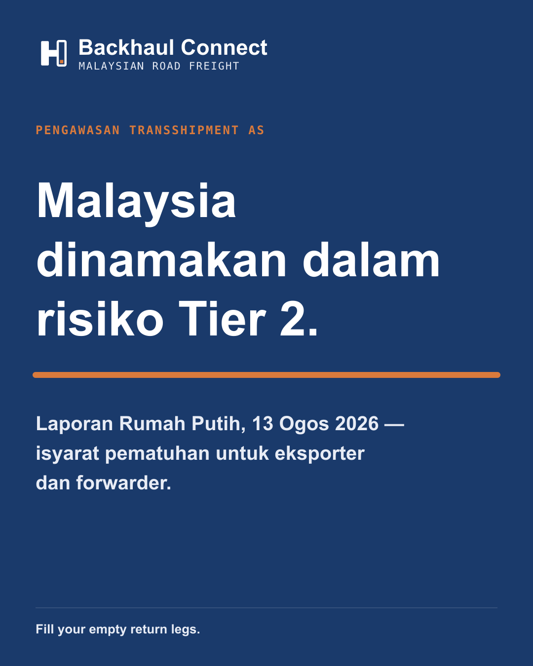 Malaysia Dinamakan Dalam Laporan Risiko Transshipment Tier 2 AS — Apa Yang Perlu Dilakukan Eksporter