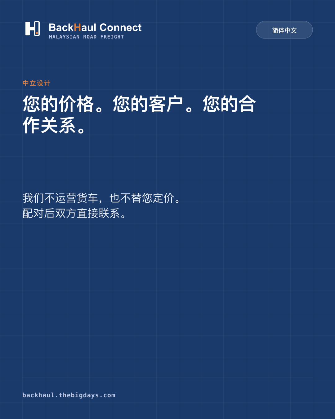 设计上的中立:为什么 Backhaul Connect 不为您定价