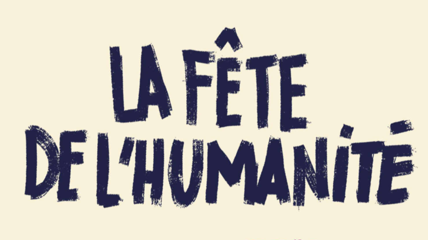 Fête de l'Humanité 2026 poster - Brétigny-sur-Orge, France