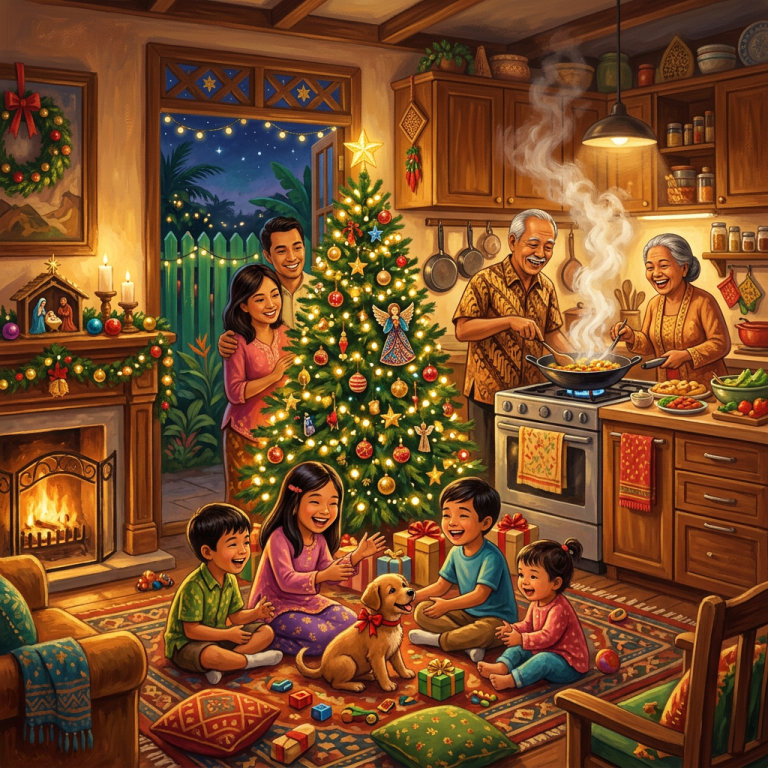 Lagu Natal personal untuk keluarga besarmu
