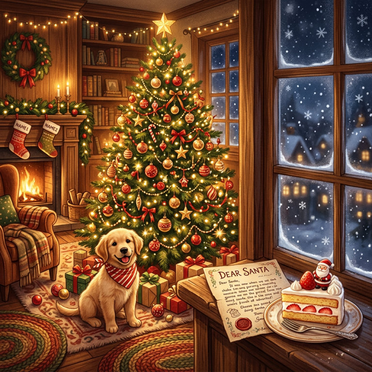 オリジナルのクリスマスソングを、家族や恋人の名前入りで