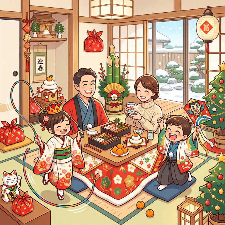 お正月の歌を手作りで。家族の一年を名前入りの新年ソングに