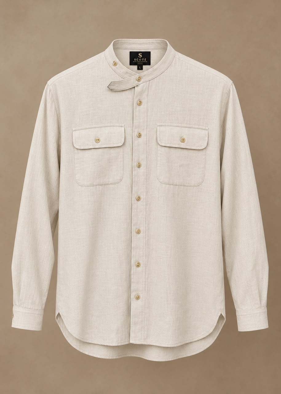 Long-sleeve shirt — Ivory (Test)