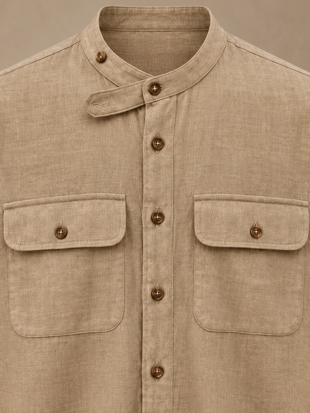 Long-sleeve shirt — Sand (Test), product view 3 of 5