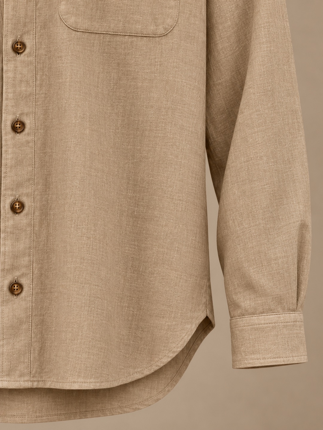 Long-sleeve shirt — Sand (Test), product view 4 of 5