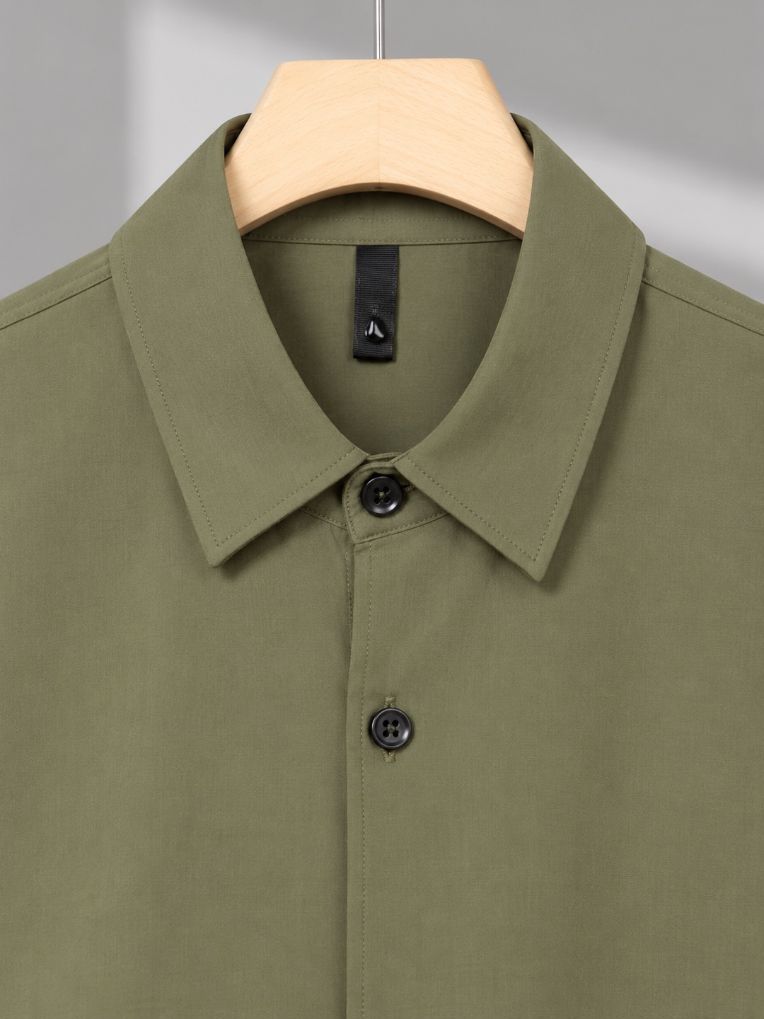 Short-sleeve shirt — Olive (Test), product view 2 of 5