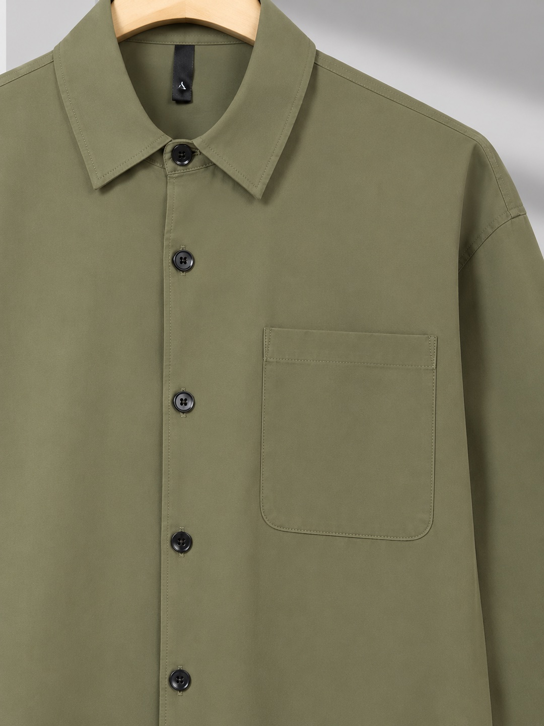 Short-sleeve shirt — Olive (Test), product view 3 of 5