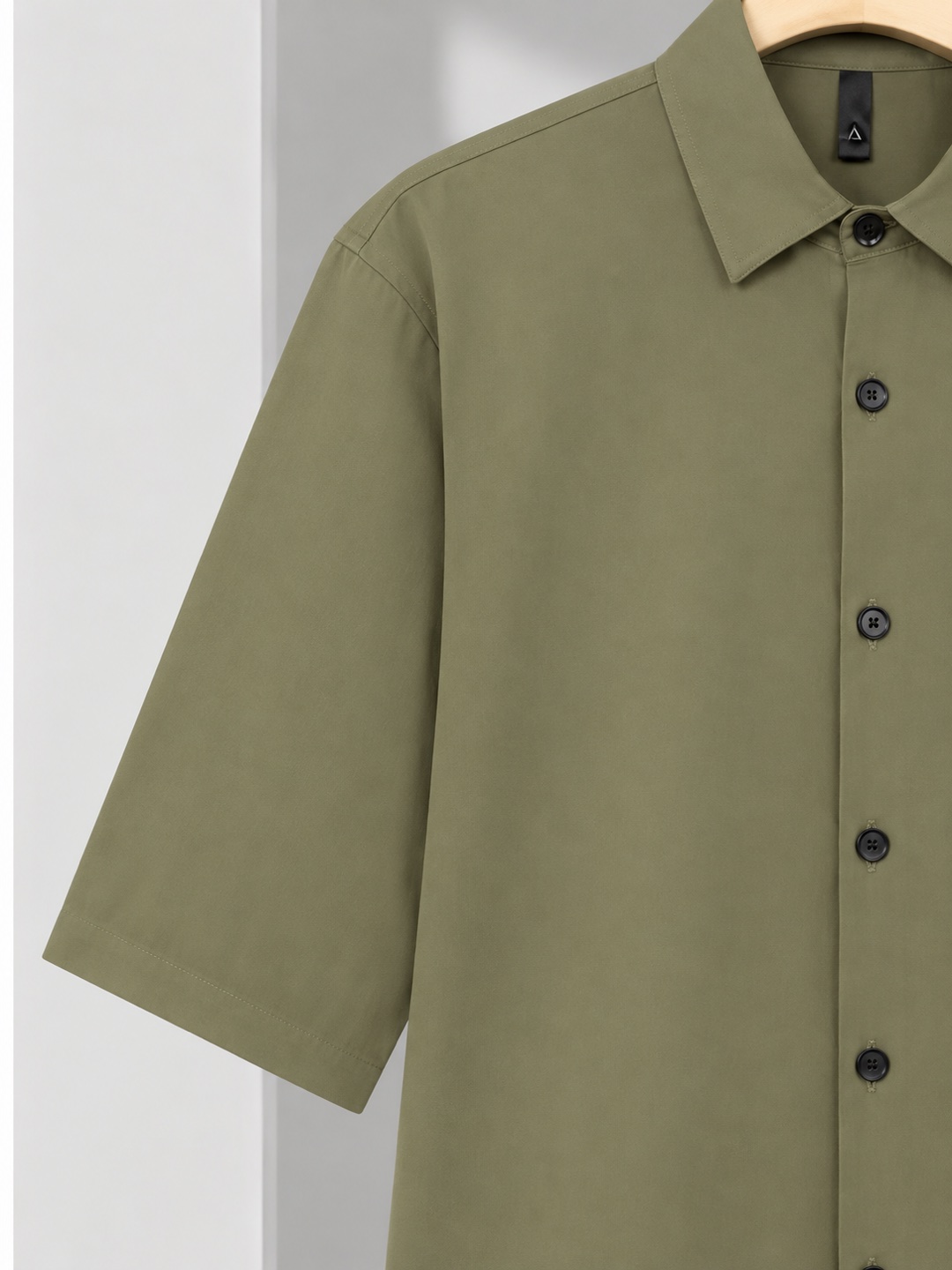 Short-sleeve shirt — Olive (Test), product view 4 of 5