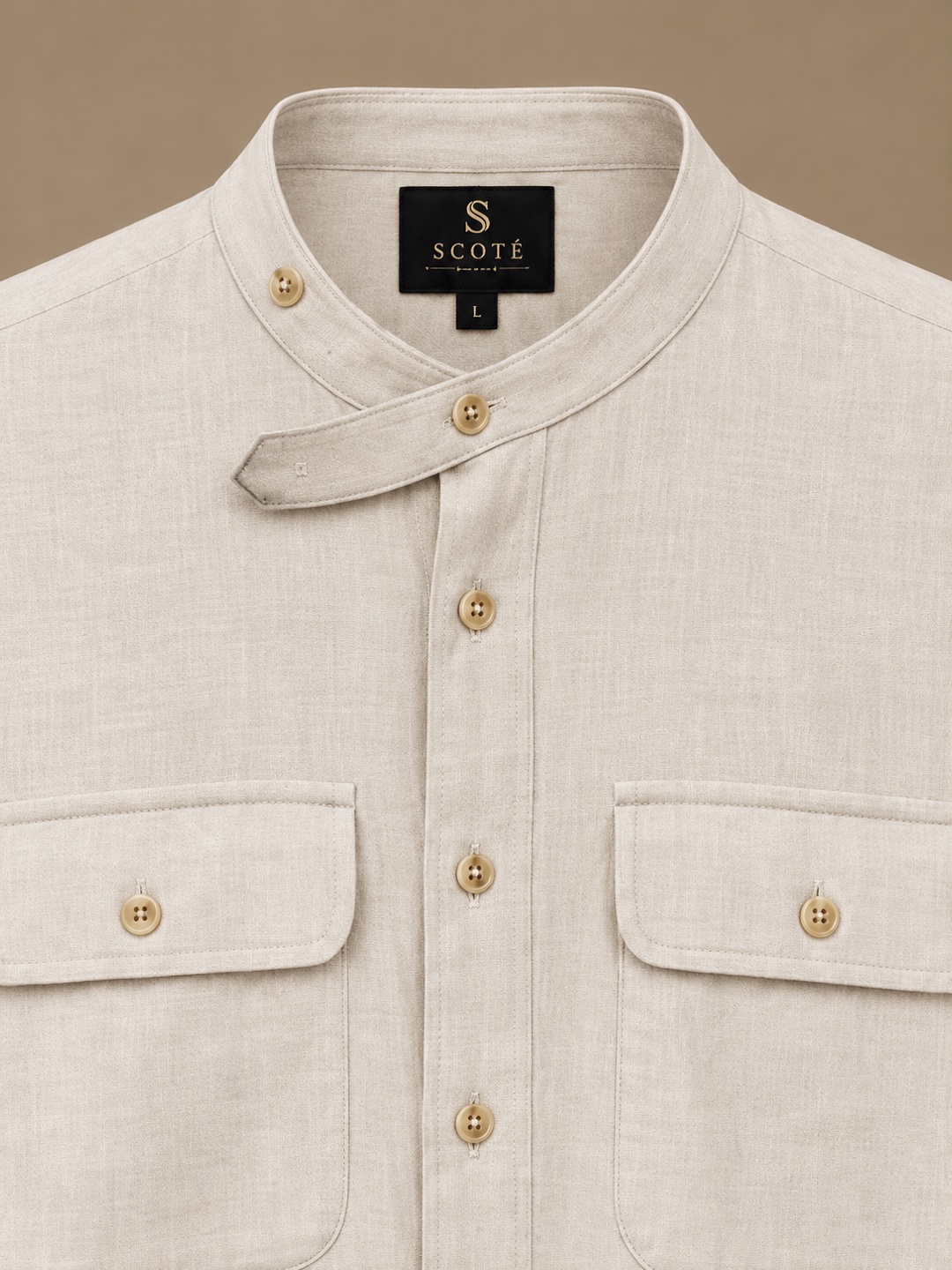 Long-sleeve shirt — Ivory (Test), product view 2 of 5