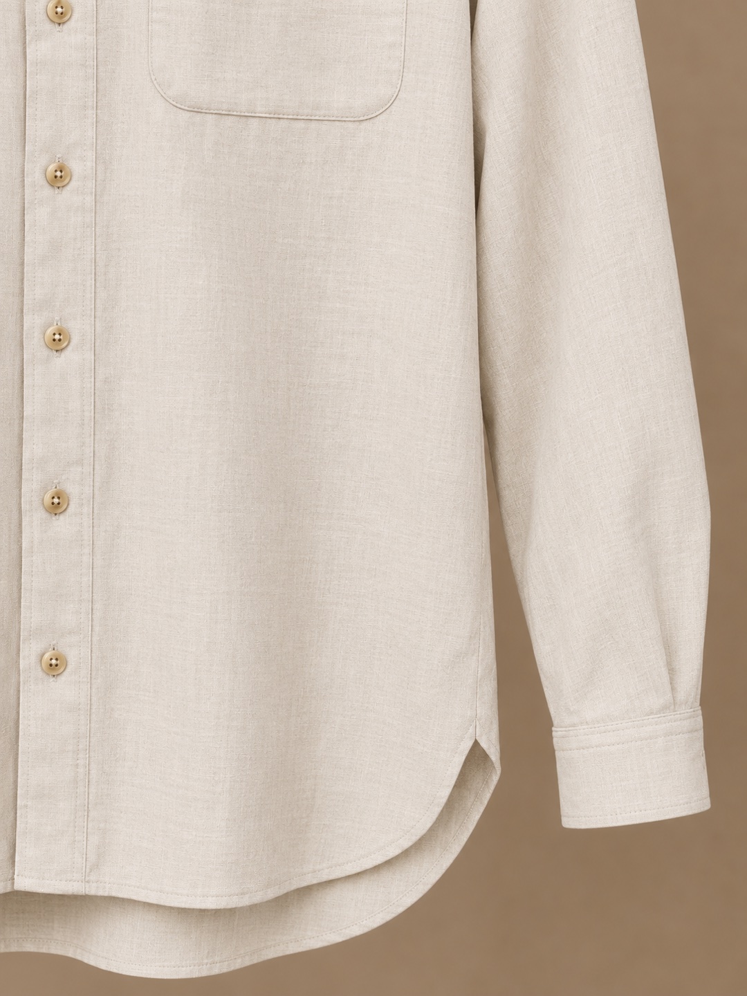 Long-sleeve shirt — Ivory (Test), product view 4 of 5