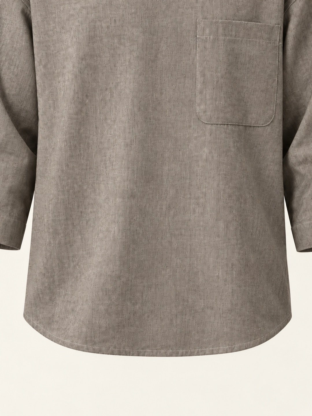 Zip-neck shirt — Grey (Test), product view 5 of 5