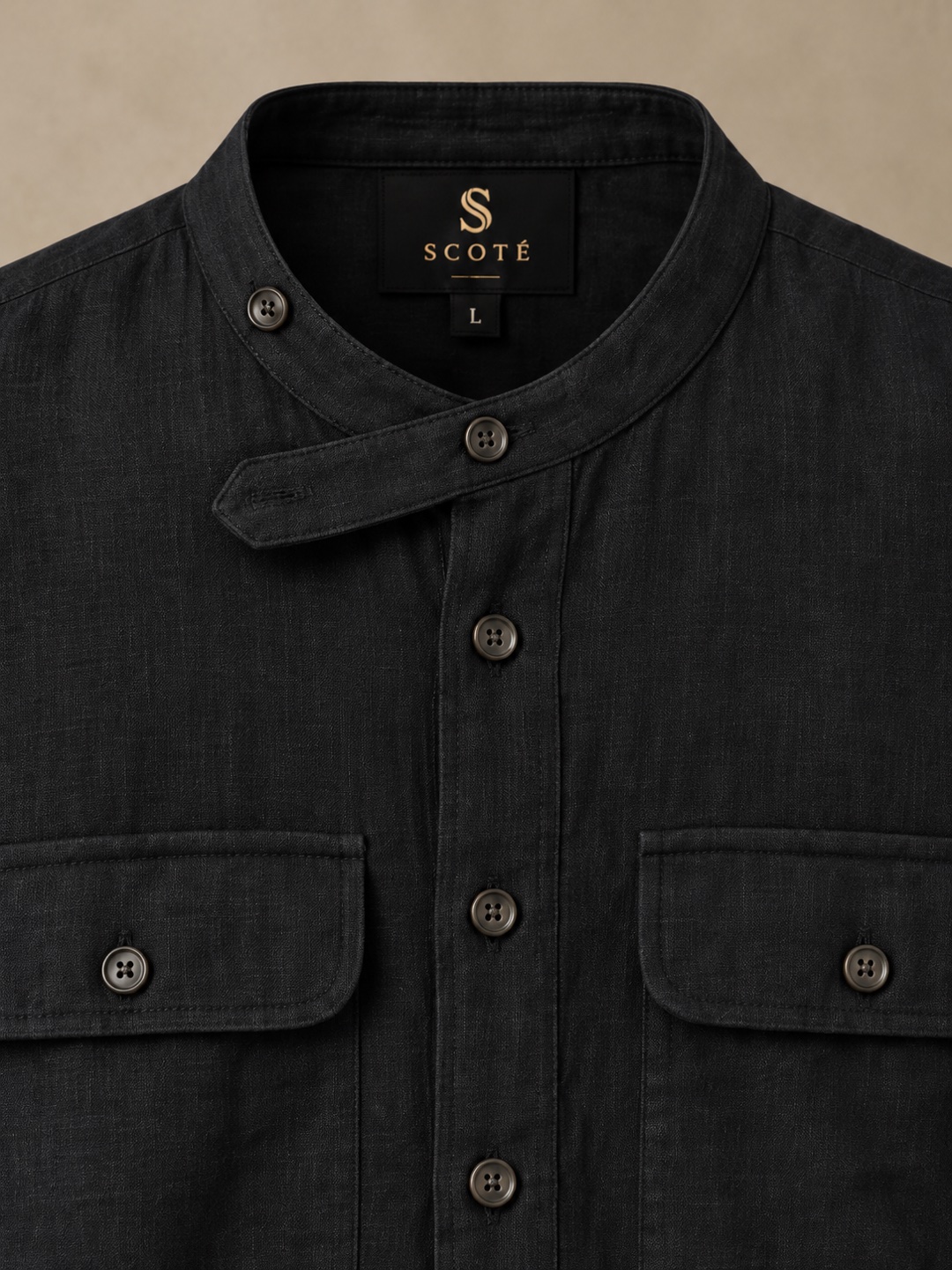 Long-sleeve shirt — Black (Test), product view 2 of 5