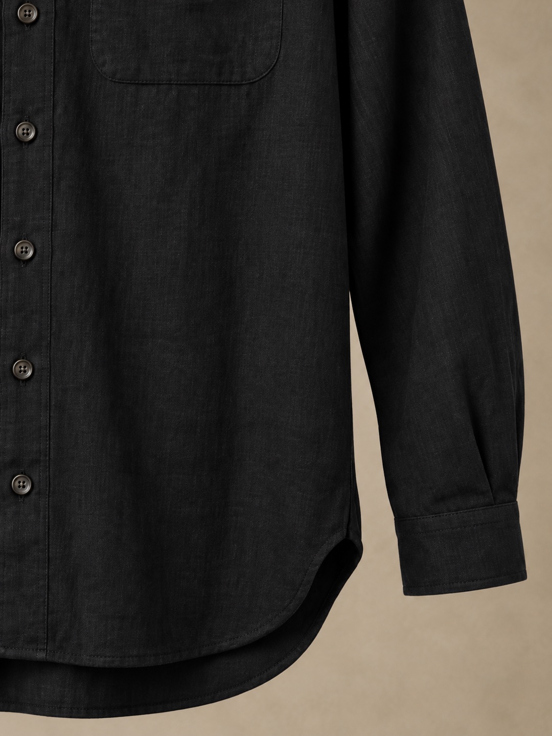 Long-sleeve shirt — Black (Test), product view 4 of 5