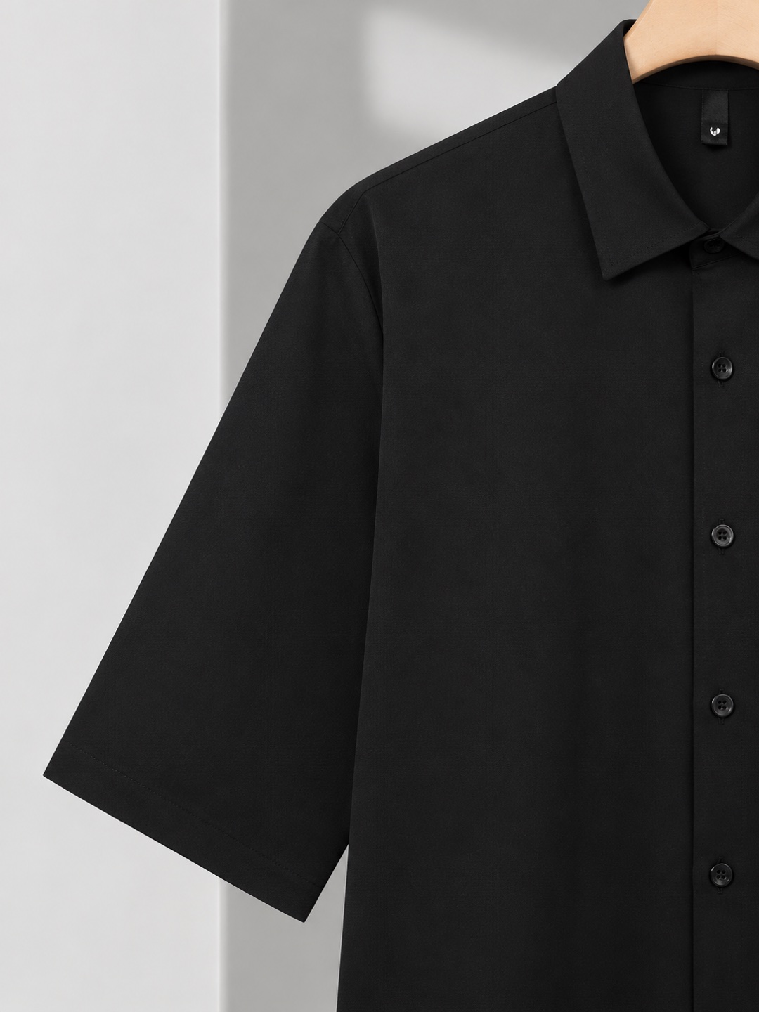 Short-sleeve shirt — Black (Test), product view 4 of 5