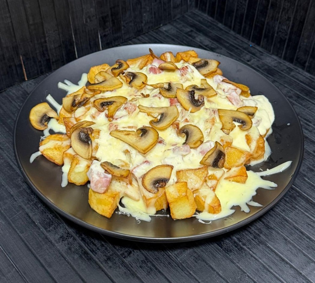 Cartofi Carbonara e Funghi