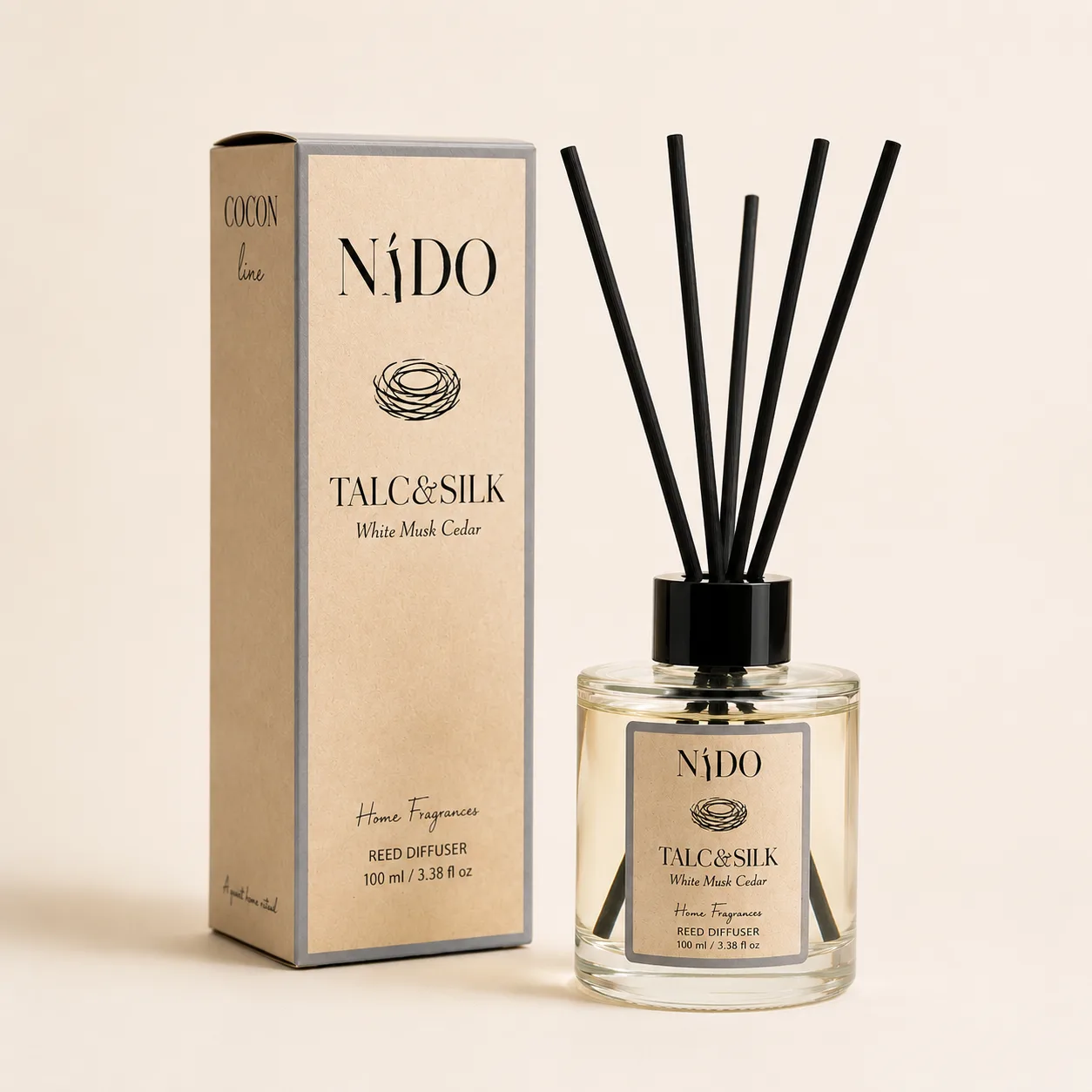 TALC & SILK, ambientador de varillas NIDO