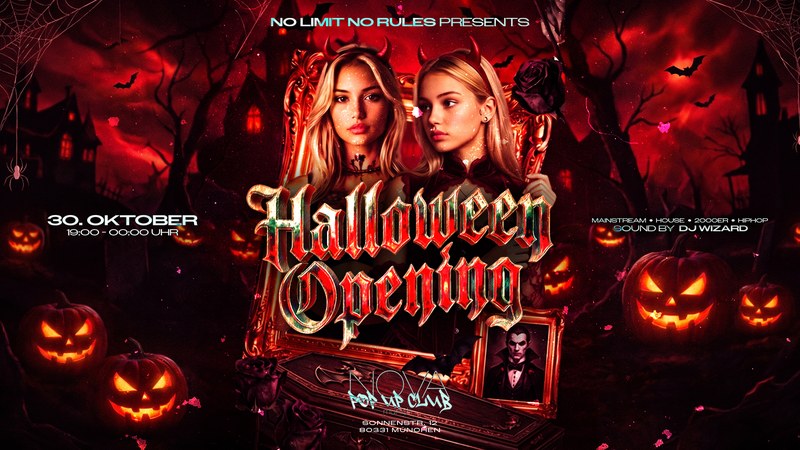 HALLOWEEN OPENING IM NOVA CLUB!👻
