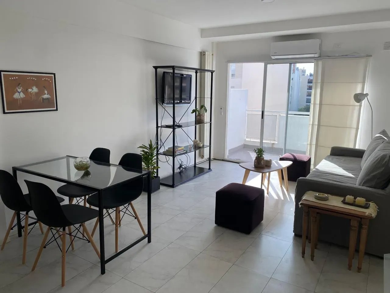 2 ambientes en Palermo con balcón terraza