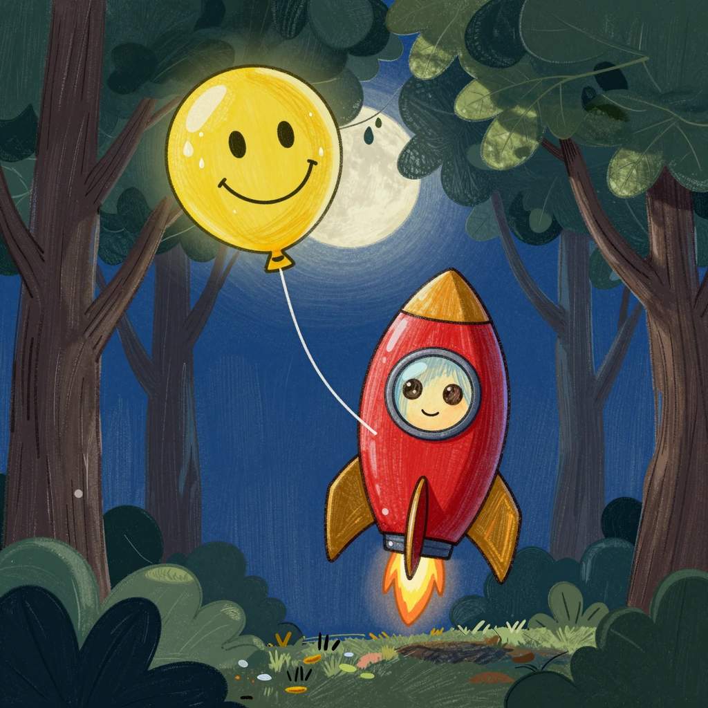 Agatka i żółty uśmiech nad łąką - ilustracja 2
