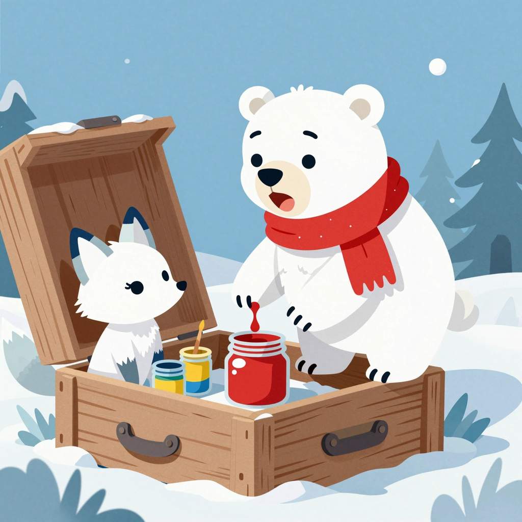 Gacek i kropka, która pokolorowała śnieg - ilustracja 2