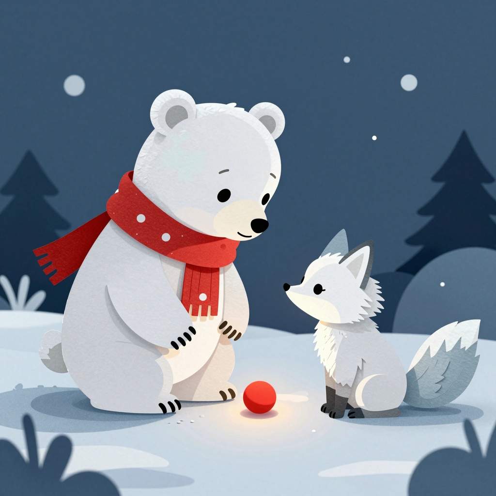 Gacek i kropka, która pokolorowała śnieg - ilustracja 3