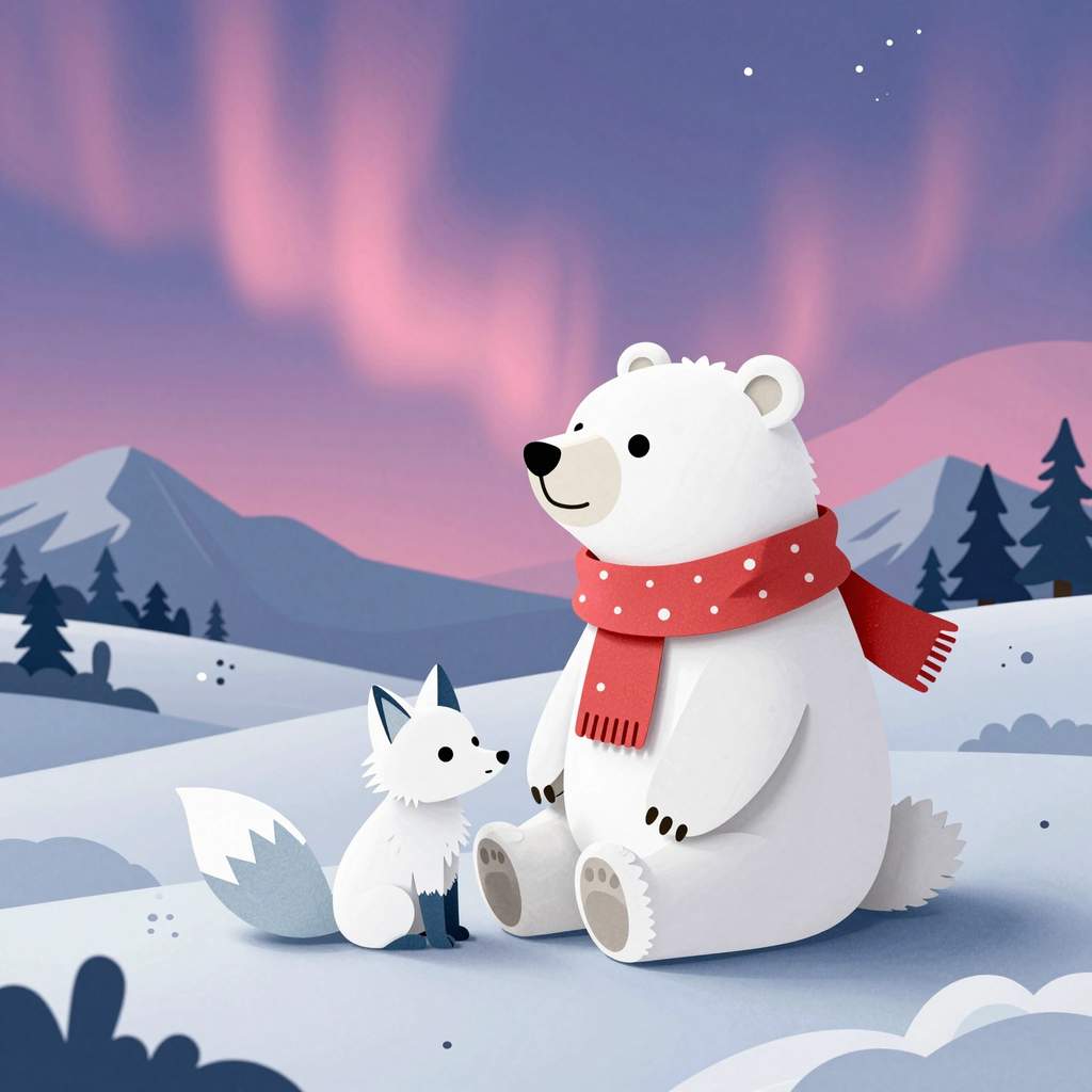 Gacek i kropka, która pokolorowała śnieg - ilustracja 5