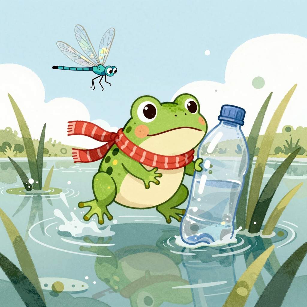 Gucio i wielkie sprzątanie stawu - ilustracja 2