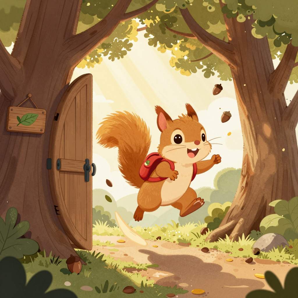 Iskra i pierwszy dzień w Leśnym Przedszkolu - ilustracja 1