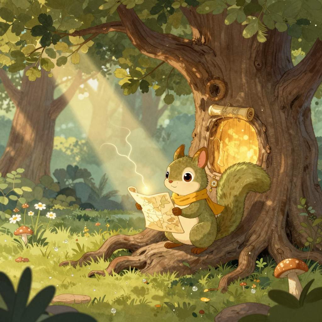 Miki i Mapa, Która Rysowała Się Sama - ilustracja 1
