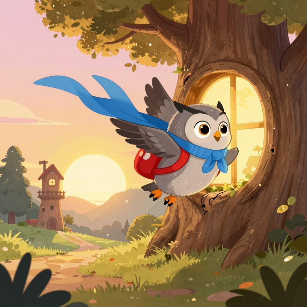 Pikuś i Kwiatowy Zegar Lasu - ilustracja 1