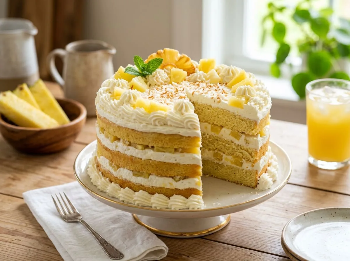 Pineapple Fresh Cream Cake