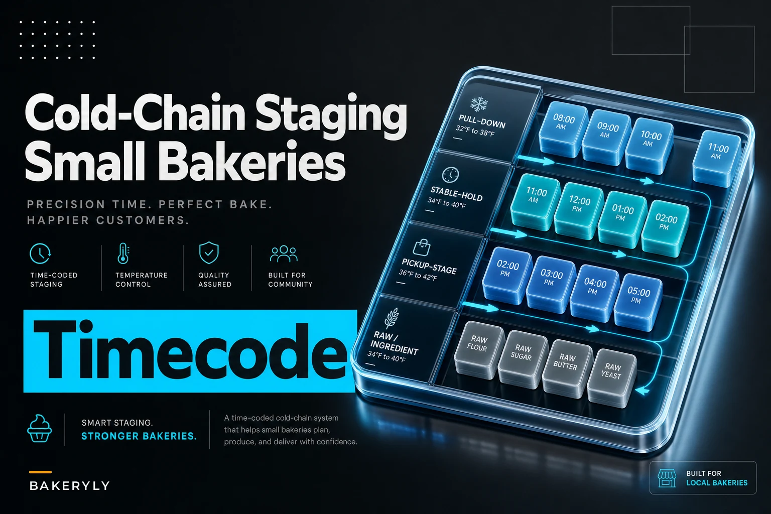Cold‑chain staging for small bakeries: time‑coded staging maps and refrigeration load plans for service windows