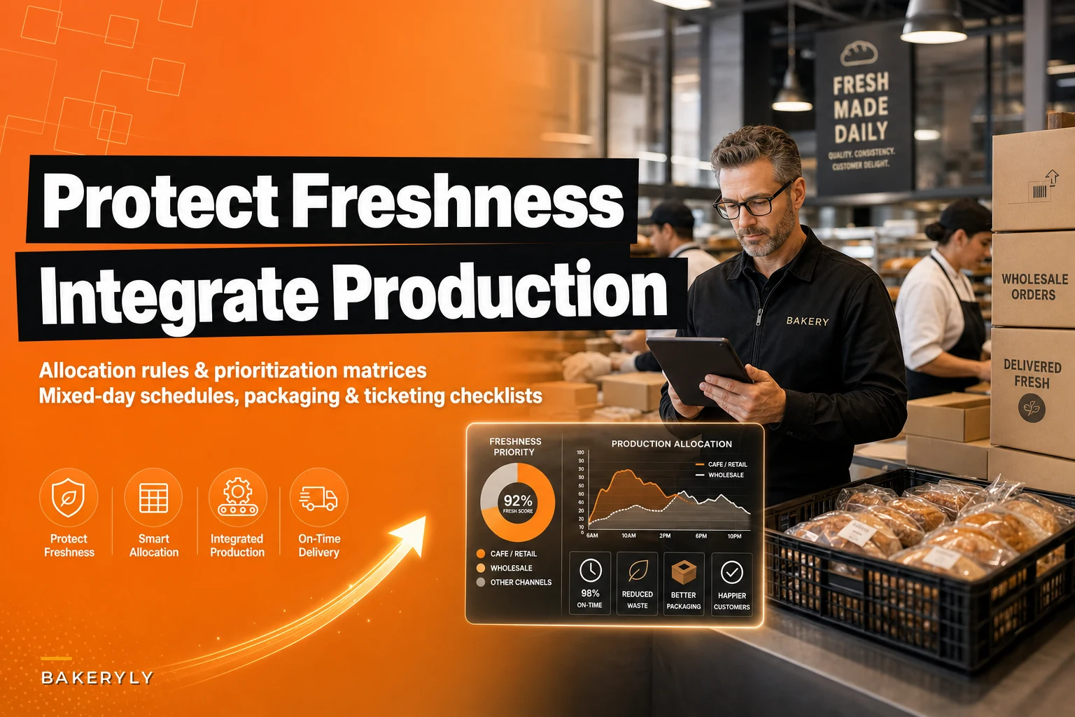 Don't Let Wholesale Orders Cannibalize Cafe Freshness: Integrate Wholesale and Cafe Production in One Plan