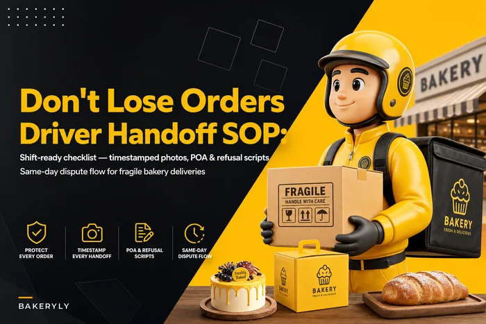 Don’t lose orders on handoff: a driver handoff & proof‑of‑delivery SOP for fragile bakery deliveries